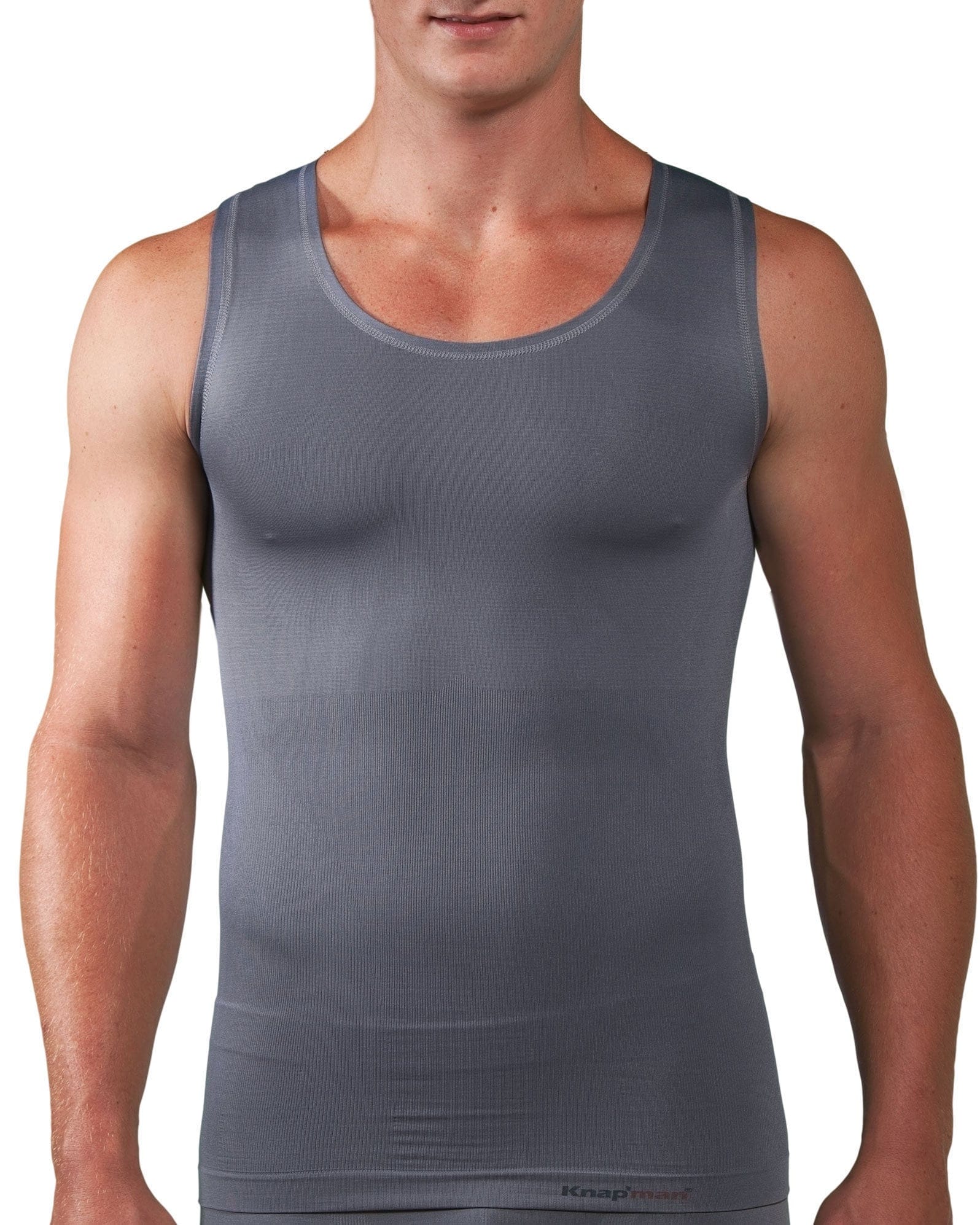 Knapman Men's Compression Shirt V-Neck grey - V-Neck - Knapman Compression  Shirts - men - NIEUWE STRUCTUUR